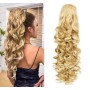 Extensie de par coada tip Mesa ondulata cu elastic de 60 cm Blond Deschis Ombre Mixt  39153